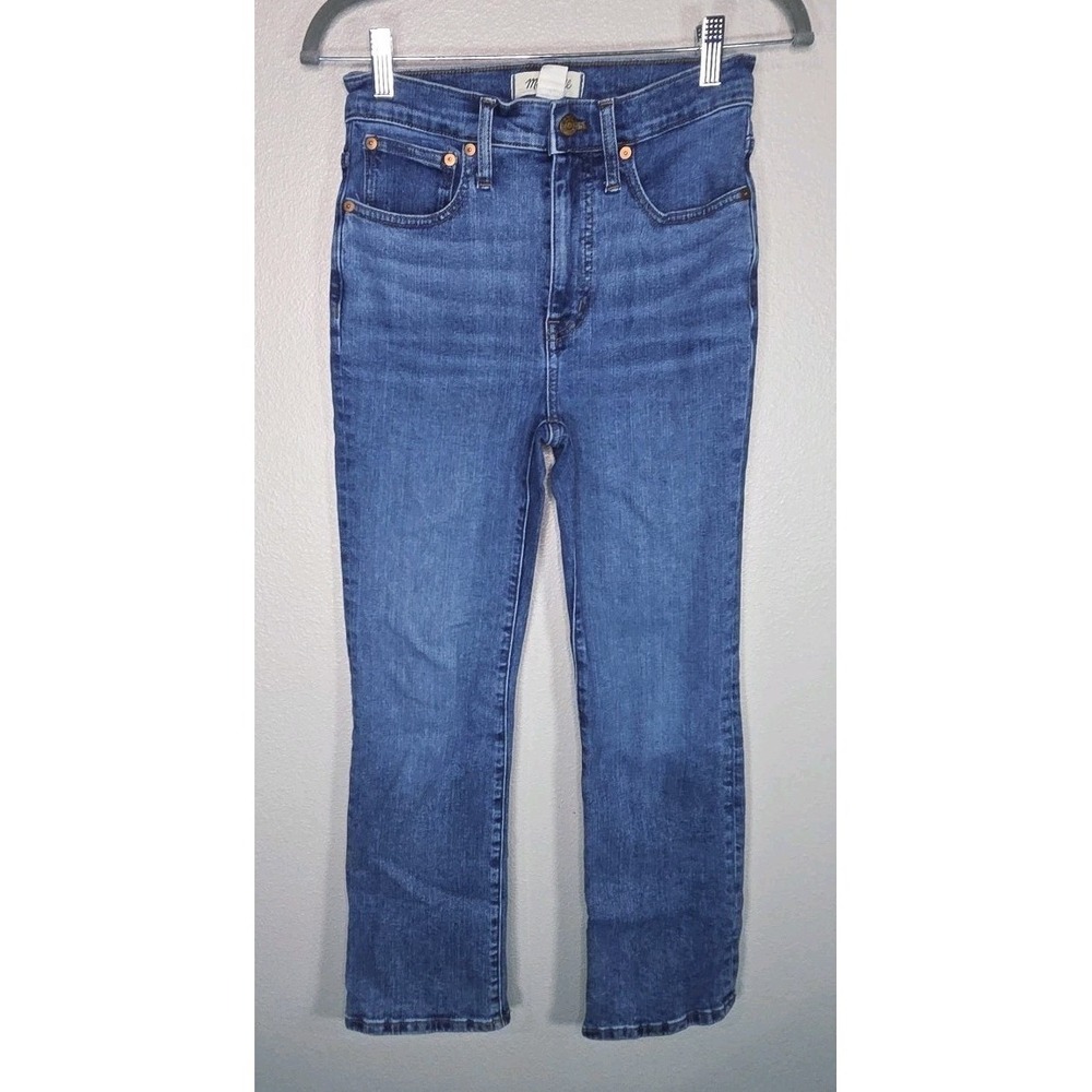 Madewell Cali Demi Boot Jeans Size 25 Medium Wash Mid Rise